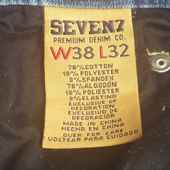 Seven7 ~ Sz 38X32 ~ Men’s Jeans ~ New/Excellent Condition - Picture 9 of 10